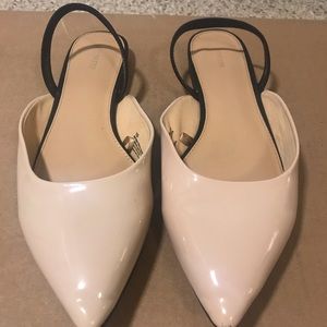 Express beige sling backs size 10
